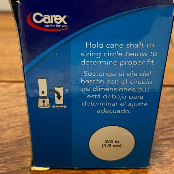 Cane Tips. By Carex- 3/4”, Model A71800- NEW - Picture 3 of 5